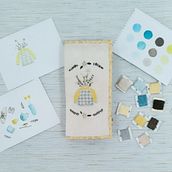 Mi proyecto del curso: Ilustraciones bordadas: de la acuarela al hilo. Un proyecto de Diseño de complementos, Diseño de vestuario, Artesanía, Bordado, Tejido, Teoría del color y Diseño textil de piliperaza - 04.08.2023