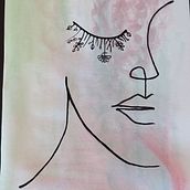 Abstract face woman . % Dora Margarita García tarafından hazırlanan Tablo projesi - 08.05.2023