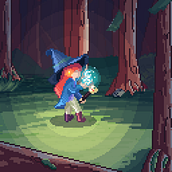 Mi proyecto del curso: Animación de personajes en pixel art para videojuegos. Un progetto di Animazione di personaggi, Videogiochi, Pixel art e Sviluppo di videogiochi di Juan Rubiano - 05.08.2023