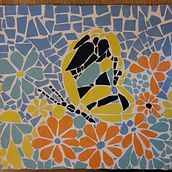 My project for course: Modern Mosaic Art: Make Floral Compositions with Tiles. Arts, Crafts, Furniture Design, Making, Ceramics, Interior Decoration, and DIY project by Basia Korbel - 08.05.2023