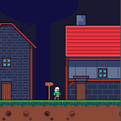 Mi proyecto del curso: Creación de escenarios pixel art para videojuegos. Un progetto di Animazione 2D, Animazione 3D, Videogiochi, Pixel art, Progettazione di videogiochi e Sviluppo di videogiochi di Kevin Correas - 04.08.2023