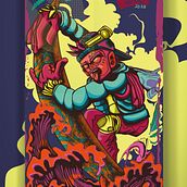 Mi proyecto del curso: Ilustración vectorial: más volumen y rock and roll. Traditional illustration, Vector Illustration, Poster Design, and Digital Illustration project by arevaloruiz75 - 08.06.2023