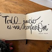 Mi proyecto del curso: Caligrafía itálica con brush pen. Calligraph project by Clau Galdames - 08.16.2023