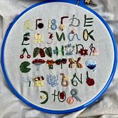 My project for course: Introduction to Raised Embroidery. Embroider, and Textile Design project by Victoria Golubeva - 08.05.2023