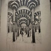 The Mosque - Cathedral of Cordoba,Spain. Architecture project by Wes Ng. - 08.06.2023