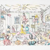 Mein Abschlussprojekt für den Kurs: Kreatives Zeichnen: fülle deine Illustrationen mit Leben und Details . Projekt z dziedziny Trad, c, jna ilustracja, Sketching, R, sunek ołówkiem,  R, sunek, Malowanie akwarelą, Sketchbook,  R i sunek atramentem użytkownika Christoph Speck - 06.08.2023