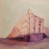 My project for course: Architectural Sketching with Watercolor and Ink. Sketching, Drawing, Watercolor Painting, Architectural Illustration, Sketchbook & Ink Illustration project by Sandra - 08.06.2023