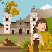Nespresso - Café Peruano #HHM. Un proyecto de Ilustración tradicional de Karina Paulet - 09.09.2021