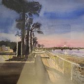 a Walk in the Morning. Fine Arts, and Painting project by Sara Patterson - 08.06.2023