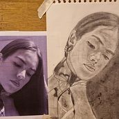 Mi proyecto del curso: Introducción al dibujo de retrato. Traditional illustration, Fine Arts, Pencil Drawing, Drawing, Portrait Drawing, Artistic Drawing, and Figure Drawing project by Rocío Vega de la Vega - 08.07.2023