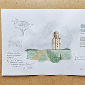 Meu projeto do curso: Caderno de viagem em aquarela. Een project van Traditionele illustratie, Aquarelschilderen,  Architecturale illustratie y Sketchbook van Carol - 06.08.2023
