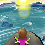 My project for course: Children’s Illustration with Procreate: Paint Magical Scenes. Traditional illustration, Digital Illustration, Children's Illustration, Digital Painting, Picturebook, and Drawing project by rosierose - 08.08.2023