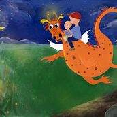 Mein Abschlussprojekt für den Kurs: Kinderbuchillustrationen in Procreate: Male magische Szenerien. Traditional illustration, Digital Illustration, Children's Illustration, Digital Painting, and Picturebook project by Cordula Altersberger - 08.08.2023