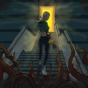 Illustration: Composition of the Main Character of the Video Game i started to develop. Traditional illustration, Character Design, Comic, Digital Illustration, Digital Drawing, and Manga project by svenunger - 08.08.2023