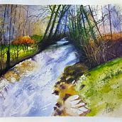 Mi proyecto del curso: Pintura de paisajes realistas con acuarela. Een project van  Beeldende kunst, Schilderij,  Schetsen, Aquarelschilderen y Naturalistische illustratie van Alessandro GR - 08.08.2023