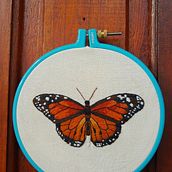 Meu projeto do curso: Técnicas de bordado realista. Traditional illustration, Embroider, and Textile Design project by amanda_iva - 08.08.2023