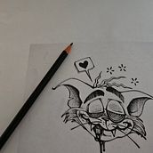 Mój projekt z kursu: Tatuaż techniką „blackwork” z użyciem cienkich linii. Un progetto di Design di tatuaggi di Conky Bubbs - 08.08.2023