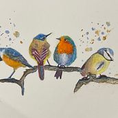 My project for course: Artistic Watercolor Techniques for Illustrating Birds. Een project van Traditionele illustratie, Aquarelschilderen, Realistische tekening y Naturalistische illustratie van gibbss85 - 09.08.2023