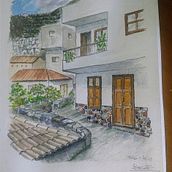 Mi proyecto del curso: Dibujo arquitectónico con acuarela y tinta . % Juan Rafael Lorenzo Pérez tarafından hazırlanan Eskiz çizimi, Çizim, Sulubo, a Resim, Mimari İllüstras, on, Eskiz defteri, Mürekkep İllüstras, Ve onu projesi - 08.09.2023