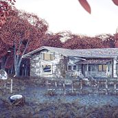 Abandoned house. 3D, 3D Modeling, Pattern Design, 3D Design, and Game Design project by Andrey Popdonev - 08.08.2023