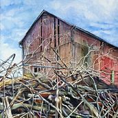 What's Going On: Paintings by Nancy Polo (Show at the Barns of Rosehill, Berryville, VA 2021). Painting, and Watercolor Painting project by NANCY POLO - 08.10.2021