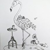 Mon projet du cours : Illustration surréaliste au feutre fin Ein Projekt aus dem Bereich Traditionelle Illustration, Bleistiftzeichnung, Zeichnung, Realistische Zeichnung, Artistische Zeichnung und Illustration mit Tinte von Gabrielle Roch - 01.08.2023