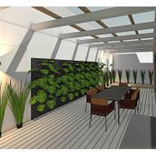 REMODELACION PATIO INTERIOR VIVIENDA. Architecture, and 3D project by JAIME RAMON ALONSO ALDANA - 12.31.2022