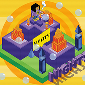 Isometric Vector Illustrations(Final work). Digital Illustration, Vector Illustration, and Graphic Design project by Priya Prahlad - 08.09.2023