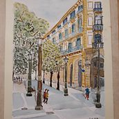 La Esquina de la plaza. Un progetto di Belle arti, Pittura ad acquerello e Illustrazione architettonica di Isabel Elósegui I - 14.06.2023