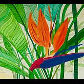 Pinturas em acrílico sobre tela. Un proyecto de Ilustración tradicional, Diseño, Publicidad, Dirección de arte, Artesanía, Bellas Artes, Pintura, Dibujo y Diseño de carteles de Elza Suzuki - 11.08.2023