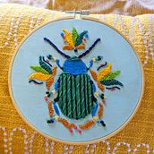 Contemporary Embroidery With Traditional Mexican Needlework . Seni, Kerajinan, Bordir, Seni Serat, Dan Desain Tekstil proyek oleh Mary Hoffmann - 08.12.2023