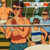 Tom Cruise in "Top Gun", 1986. Un projet de Illustration traditionnelle, Dessin numérique, Peinture numérique, Cinéma , et Cinéma, vidéo et télévision de Clarissa Mirabasso - 12.08.2023