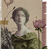 Meu projeto do curso: Colagem artística com técnicas mistas. Un projet de Collage, Illustration numérique et Illustration éditoriale de sabrinamc - 12.08.2023