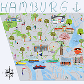 Mein Abschlussprojekt für den Kurs: Schöpfung von illustrierten Landkarten. Traditional illustration, Infographics, Drawing, Digital Illustration, and Digital Painting project by attolracanil - 08.12.2023