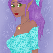 My project for course: Female Character Portraits in Procreate. Traditional illustration, Digital Illustration, and Digital Drawing project by Kitty Ahrens - 08.09.2023