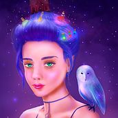 Mi proyecto del curso: Retratos digitales de fantasía con Photoshop . Ilustrasi tradisional, Menggambar, Ilustrasi Digital, Menggambar Potret, Gambar Digital, Dan Lukisan Digital proyek oleh Nico Schäffer - 08.12.2023