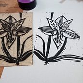 Mi proyecto del curso: Grabado contemporáneo en linóleo. Traditional illustration, Arts, Crafts, Fine Arts, Printing & Ink Illustration project by Jor Sassera - 08.10.2023