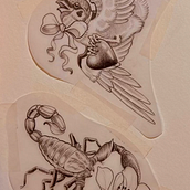 Meu projeto do curso: Técnicas de tatuagem blackwork com fine line. Un progetto di Design di tatuaggi di Paula Parizotto - 13.08.2023