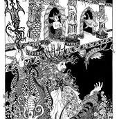 My project for course: Fairy-Tale Illustration with Pen and Ink. Un progetto di Disegno, Disegno artistico e Illustrazione con inchiostro di Suzanna Watkinson - 13.08.2023