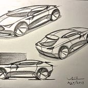 Mi proyecto del curso: Diseño de automóviles: el boceto. Design, Industrial Design, Product Design, and Sketching project by Saúl Díaz Godínez - 08.12.2023