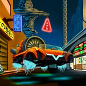 Future Japanese City Project. Traditional illustration, Drawing, Digital Illustration, Concept Art, and Digital Painting project by Simon Fuquen - 08.13.2023