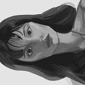  portrait study of nadine. Un proyecto de Ilustración digital de Probably Not want to say - 23.07.2023