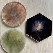 Mi proyecto del curso: Técnicas decorativas y color aplicado a la resina. Un projet de Création d'accessoires, Artisanat, Design, Fabrication de mobilier, Design d'intérieur, Conception de produits, DIY , et Théorie des couleurs de paola_villamarin1 - 14.07.2023