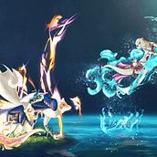 Fox vs Otter. Traditional illustration, Character Design, Digital Illustration, Digital Drawing, and Digital Painting project by Fabio Natale - 08.15.2023
