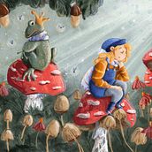 My project for course: Children’s Illustration with Procreate: Paint Magical Scenes Ein Projekt aus dem Bereich Traditionelle Illustration, Digitale Illustration, Kinderillustration, Digitale Malerei und Bilderbücher von Linda van den Heuvel - 15.08.2023