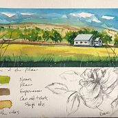 My project for course: Watercolor Travel Journal. Projekt z dziedziny Trad, c, jna ilustracja, Malowanie akwarelą,  R, sunek architektoniczn i Sketchbook użytkownika hellokristina - 15.08.2023