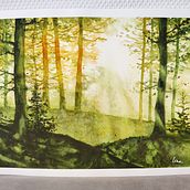 My project for course: Dreamy Watercolor Landscapes: Paint with Light. Painting, and Watercolor Painting project by Carolina De Assis - 08.15.2023