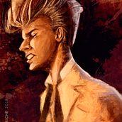 David Bowie Ein Projekt aus dem Bereich Design von Figuren, Comic und Zeichnung von Erick Xavier Rumiche Gayoso - 15.08.2023