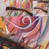 Cosiendo Colores. Fine Arts, Acr, lic Painting, Painting, and Traditional illustration project by Rosana Cuchi - 08.14.2023