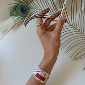 My project for course: Beaded Jewelry Design: Weave Elegant Patterns. Accessor, Design, Arts, Crafts, Jewelr, Design, and Fiber Arts project by Anna Lair - 08.03.2023